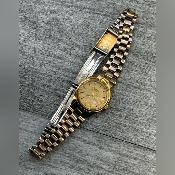 VTG Caravelle Bulova Quartz 48J2O Swiss 1 Jewel Gold Ladies Wrist Watch C 865018 - Picture 10 of 16